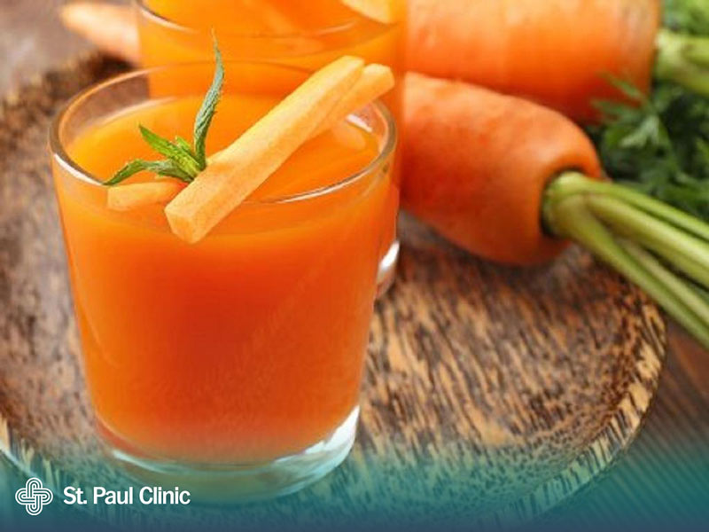 Nước ép cà rốt hỗ trợ thải độc đường ruột rất tốt